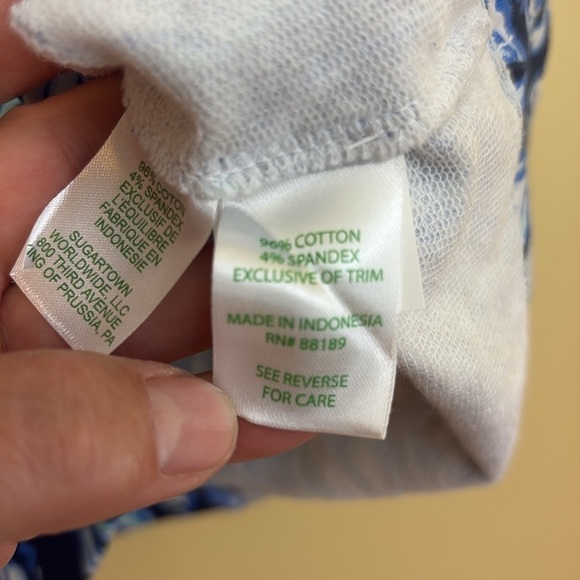 Lilly Pulitzer | Harper Blue White Conch Shell Pattern Tropical Shift Dress XXS - Picture 12 of 17